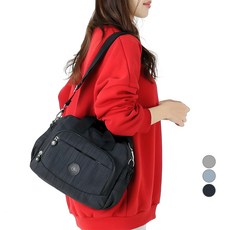 LULU 女款休閒單肩斜背包+配件 隨機出貨, 黑色（包）