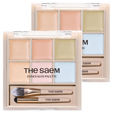 THe SaeM 得鮮 完美6色遮瑕盤 12g, 2個, 02 Cover and Light