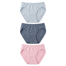 LoHAS 樂活人生 奧地利天絲棉 輕薄透氣 乾爽抑菌包覆內褲 低腰 3入, 深藍色 + 粉色 + 淺藍色