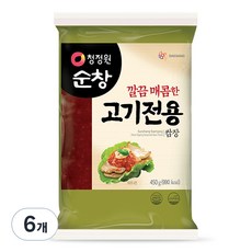 清淨園 烤肉用包飯醬 微辣, 6包, 450g