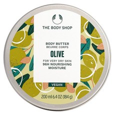 THE BODY SHOP 美體小舖 橄欖修護身體滋養霜 96H滋養保濕 200ml 純素, 1瓶