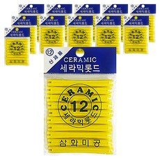 三和美工 陶瓷燙髮捲 美容院燙髮專用 12號, 單一顏色, 12個