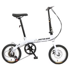 Dr Bike F-14 6速鋼製車架小徑單車, 1個, 白色, 94cm