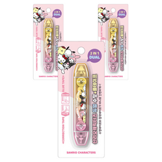 산리오캐릭터즈 듀얼 2in1 수정테이프 + 풀테이프 세트, 혼합색상, 3세트