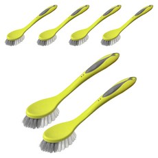 Sol & Soul 舒適握把多用途清潔刷, 6個, 萊姆色