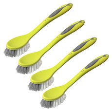Sol & Soul 舒適握把多用途清潔刷, 4個, 萊姆色