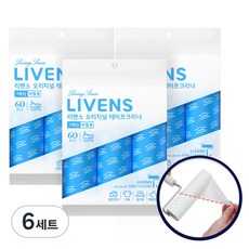 리벤스 사선컷팅 테이프클리너 리필 3개입, 6세트