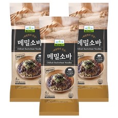 칠갑농산 메밀소바 4인분, 3개, 568g