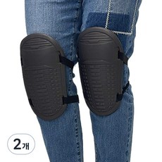 INFISHOP 盾牌型高密度工作用護膝 2入, 2個, 黑色