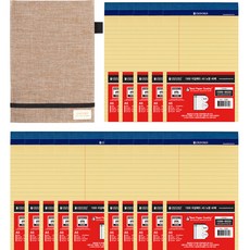 OXFORD 40頁筆記本 A5 15入+A5筆記本夾, 1組, 黃色(活頁紙)+隨機出貨(活頁本)