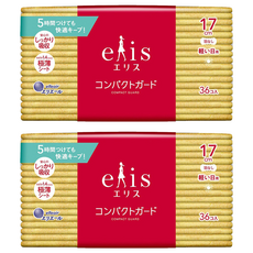 elleair 艾黎艾爾 elis 愛麗思 極致薄護墊, 17cm, 36片, 2包