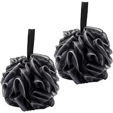 Vita Bello 柔軟特大沐浴球, 黑色, 2個, 1入