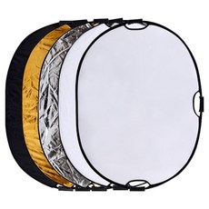 w에이블 타원형 촬영 휴대용 접이식 손잡이 반사판 90 120cm 복사본, 1개