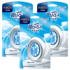 페브리즈 비치형 화장실용 프레쉬 스카이향 탈취제 본품, 6.3ml, 3개