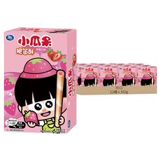 可口 小瓜呆脆笛酥 草莓口味, 162g, 12盒