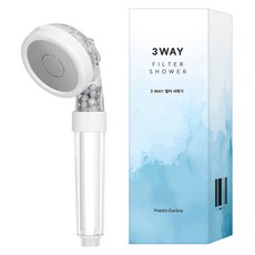 HappyDarling 3段式增壓蓮蓬頭, 混色, 1個