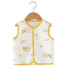 嬰幼兒四季毛圈純棉背心