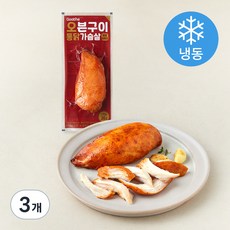 굽네 오븐구이 통닭가슴살 매콤바베큐 (냉동), 110g, 1개입, 3개