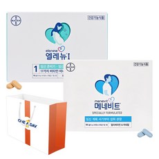 Bayer 男女備孕綜合維他命 Elenew 第1階段 96g + Menavit 60g 套組, 180錠, 1套