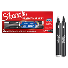 샤피 크리에이티브 수성 아크릴 마커 총알팁, 1개, 2색