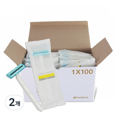 Dorco 一次性包裝剃須刀 TD-704, 100件, 2個