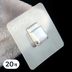 LivingHomeDetail 免鑽孔智能黏貼墊GE-24, 透明, 20個