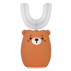 Luveta 樂唯他 U型牙套式兒童電動牙刷 6-12歲, LUV-TB001BB, 棕色小熊, 1個