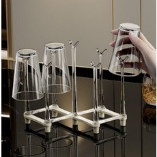 키친어썸 접이식 컵 건조대, 베이지, 1개