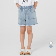 Lolly Tree 童款方形口袋牛仔短褲