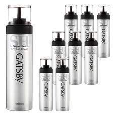 갸스비 스타일링 폼 슈퍼하드 헤어무스, 185g, 9개
