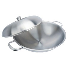 MiyAco 米雅可 典雅 316不銹鋼七層複合金雙耳炒鍋, 耐酸鹼耐腐蝕, 導熱均勻, 傳熱快速, 40cm, 1組