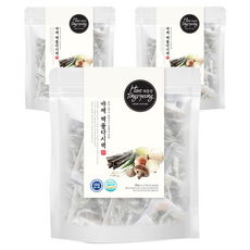 해통령 야채 해물다시팩, 90g, 3개