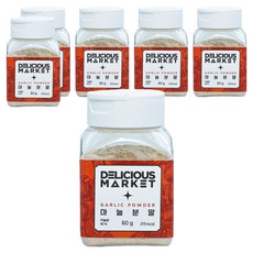 딜리셔스마켓 마늘분말 소형, 60g, 6개