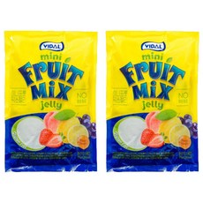 [쿠팡수입] 비달 미니 프룻 믹스 젤리, 375g, 2개