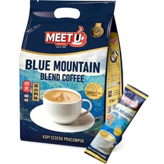 meetu 即溶藍山咖啡沖泡粉隨身包 800g, 16g, 50條, 1袋