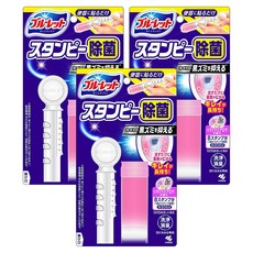 小林製藥 BLUELET 新世代廁所馬桶便器芳香印 花香 清潔除臭一次完成, 28g, 3組