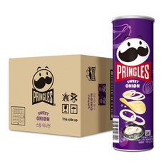 PRINGLES 品客 甜洋蔥風味洋芋片, 12罐, 100g