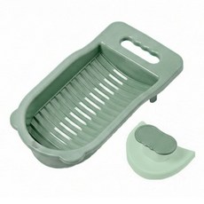 파라다이소 자취 기숙사 손빨래용 파스텔 휴대용 미니 빨래판, 민트, 1개