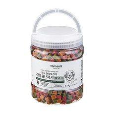 탐사 강아지 리얼 촉촉 큐브 져키, 베지터블, 1.1kg, 1개