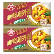 오뚜기 백세카레 고형 순한맛, 200g, 2개