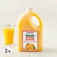 파스퇴르 냉장 발렌시아 오렌지, 2개, 2.3L
