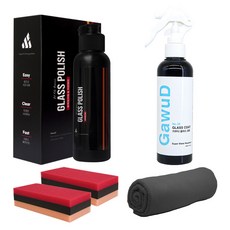 GawuD 汽車油膜去除撥水鍍膜組合, 1套