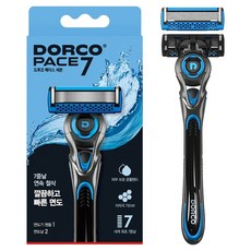 DORCO 多可樂客 Face7 2 清新刮鬍刀 + 備用刀片 2p, 1入, 1個