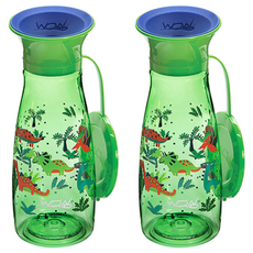 와우컵 트라이탄 팝 스파우트컵, 350ml, 2개, 그린다이노소어