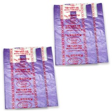 모칸도 마트 비닐 봉투 보라 5호 100p, 4개