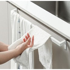 長度調節抹布晾乾架, 白色, 1個