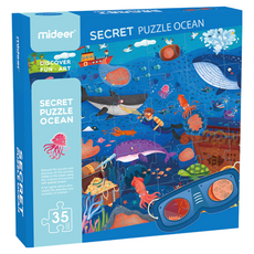 mideer 兒童探索拼圖 600*400mm 3歲以上, 35片, 1盒