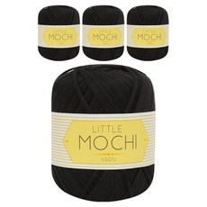 Silbaram Little Mochi 編織線, 21黑色, 4個