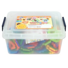 OZ TOY 阿里 益智拼圖積木收納箱 圖形 200p, 1個, 隨機出貨