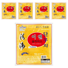 이엔푸드 이엔 슬라이스 단무지, 1kg, 5개
